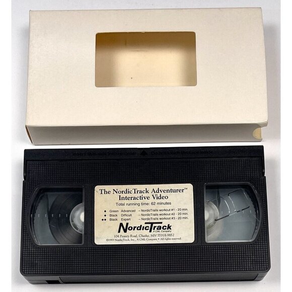 The NordicTrack Adventurer Interactive Video VHS Tape 1993 TESTED Works EUC - Picture 1 of 5